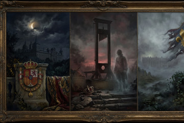 House of Bourbon triptych painting 20261019202211