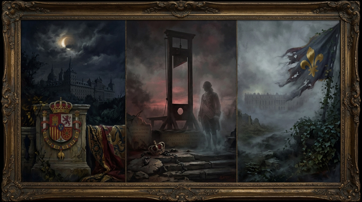 House of Bourbon triptych painting 20261019202211